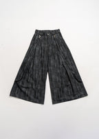 KADAKADA Detachable Ribbon Washed Oversize Flare Jeans