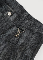 KADAKADA Detachable Ribbon Washed Oversize Flare Jeans