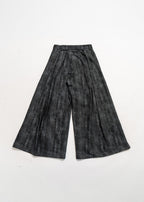 KADAKADA Detachable Ribbon Washed Oversize Flare Jeans
