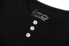 IN EXISTENCE Raw Hem Henley Long-Sleeve Tee