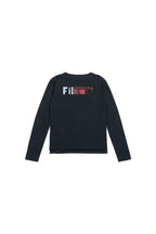 SAVAGEGROWTHWORLD Graphic Double-Layer Neckline Long-Sleeve Tee