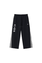 SAVAGEGROWTHWORLD Back-Arc Striped Graphic Track Pants