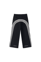 SAVAGEGROWTHWORLD Back-Arc Striped Graphic Track Pants