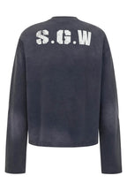 SAVAGEGROWTHWORLD No.5 Distressed Long-Sleeve Tee