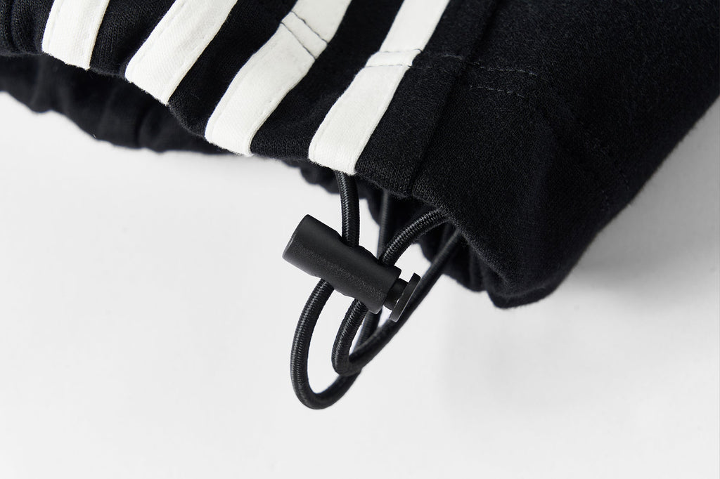 SAVAGEGROWTHWORLD Back-Arc Striped Graphic Track Pants