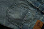 NEIGBORL Ripped Wash Straight-Leg Jeans