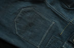 NEIGBORL Back-Buckle Washed Raw Denim Pants