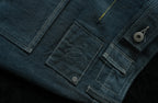 NEIGBORL Back-Buckle Washed Raw Denim Pants
