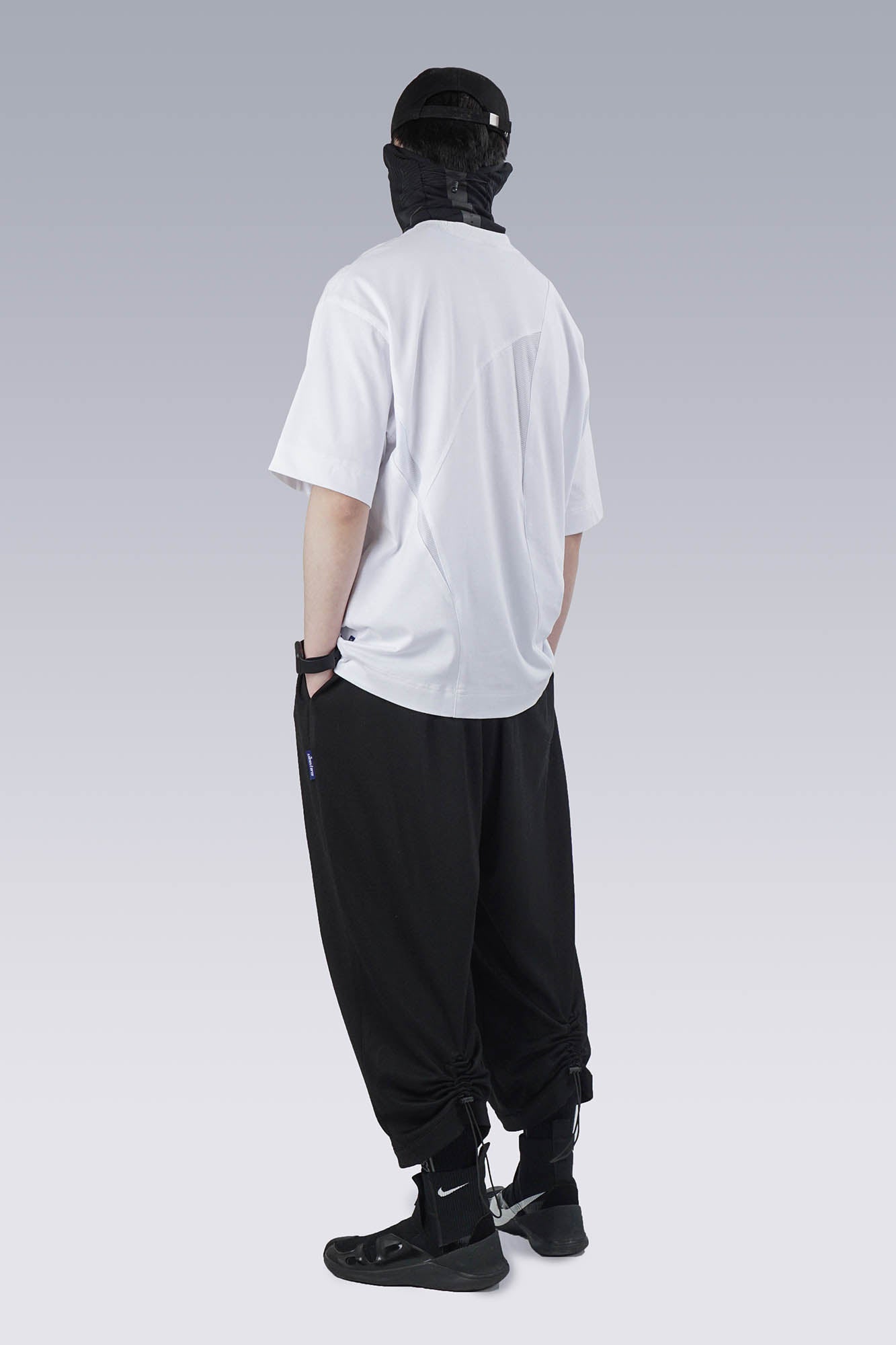 SILENSTORM Asymmetrical Mesh Deconstructed T-Shirt