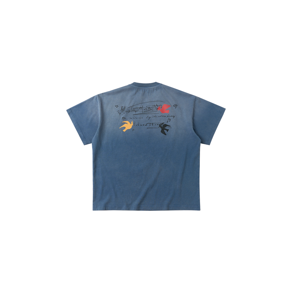SAVAGEGROWTHWORLD Washed Graffiti Boxy Tee