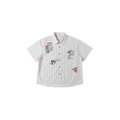 SAVAGEGROWTHWORLD Sketch Stripe Short Sleeve Shirt