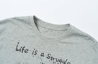 SAVAGEGROWTHWORLD Graffiti Layered Stripe Long Tee