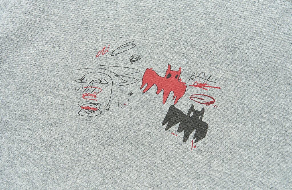 SAVAGEGROWTHWORLD Graffiti Layered Stripe Long Tee