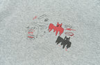 SAVAGEGROWTHWORLD Graffiti Layered Stripe Long Tee