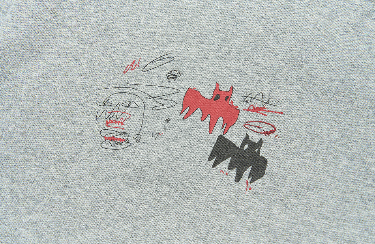 SAVAGEGROWTHWORLD Graffiti Layered Stripe Long Tee