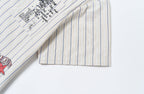 SAVAGEGROWTHWORLD Sketch Stripe Short Sleeve Shirt
