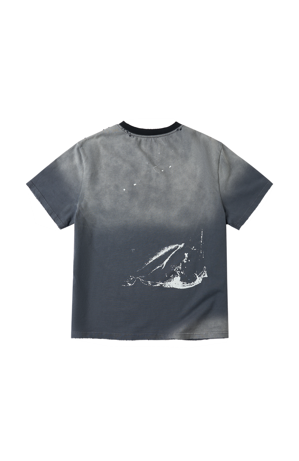 SAVAGEGROWTHWORLD Studded Distressed Graphic T-Shirt