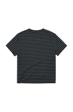 SAVAGEGROWTHWORLD Silver Foil Graphic Stripe T-Shirt