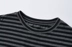 SAVAGEGROWTHWORLD Silver Foil Graphic Stripe T-Shirt