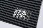 SAVAGEGROWTHWORLD Silver Foil Graphic Stripe T-Shirt