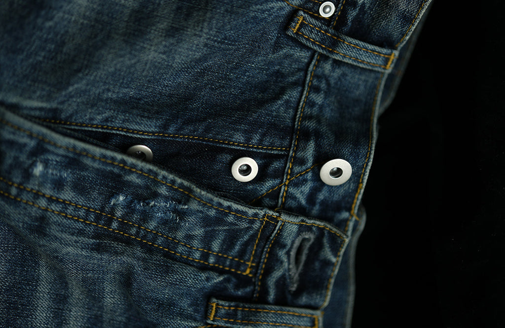 NEIGBORL Distressed Straight-Leg Denim Pants