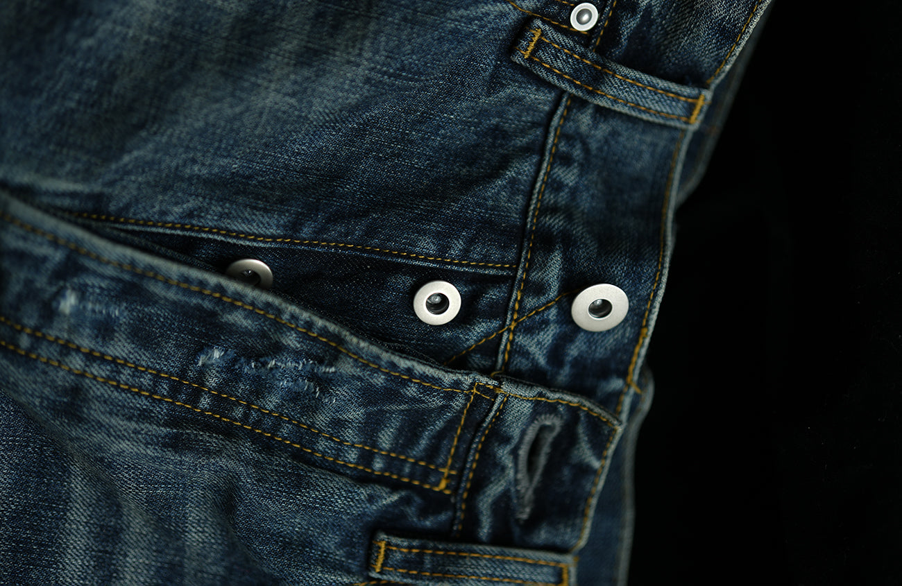 NEIGBORL Distressed Straight-Leg Denim Pants