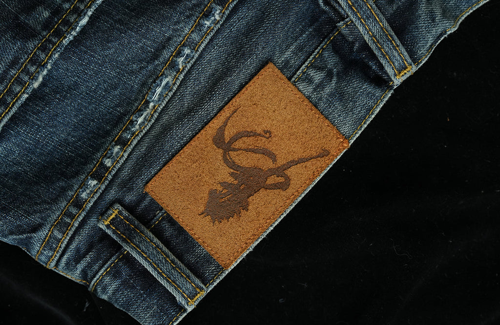 NEIGBORL Distressed Straight-Leg Denim Pants