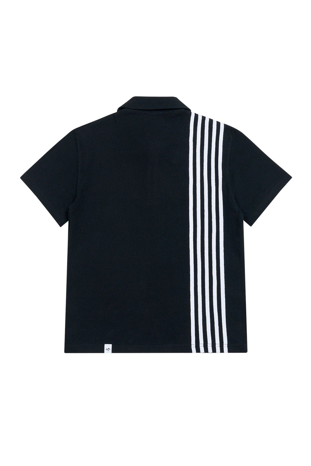 SAVAGEGROWTHWORLD No Wasted Potential Stripe-Back Polo T-Shirt