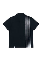 SAVAGEGROWTHWORLD No Wasted Potential Stripe-Back Polo T-Shirt