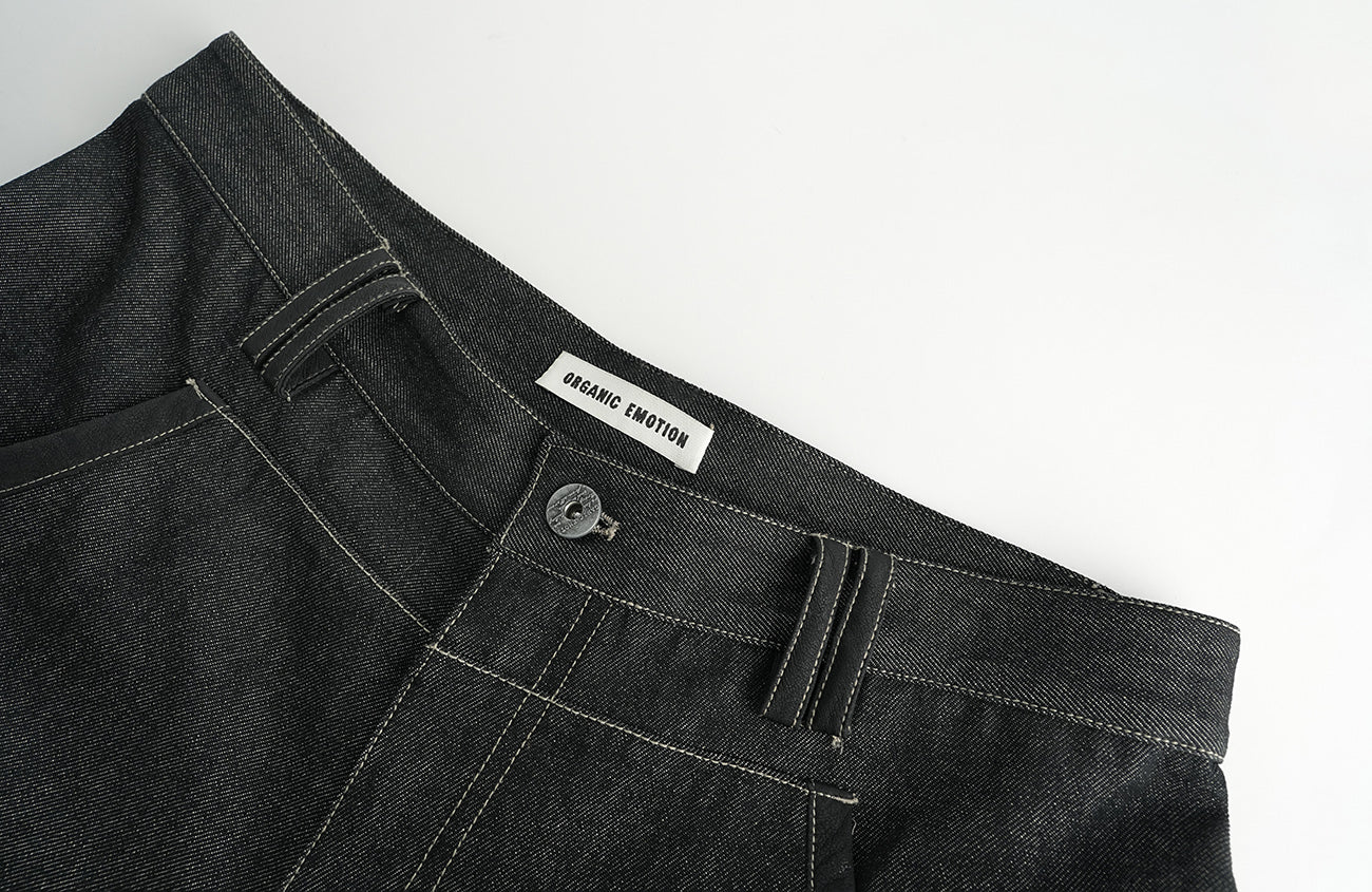 ORGANIC EMOTION Contrast-Paneled Workwear Jeans