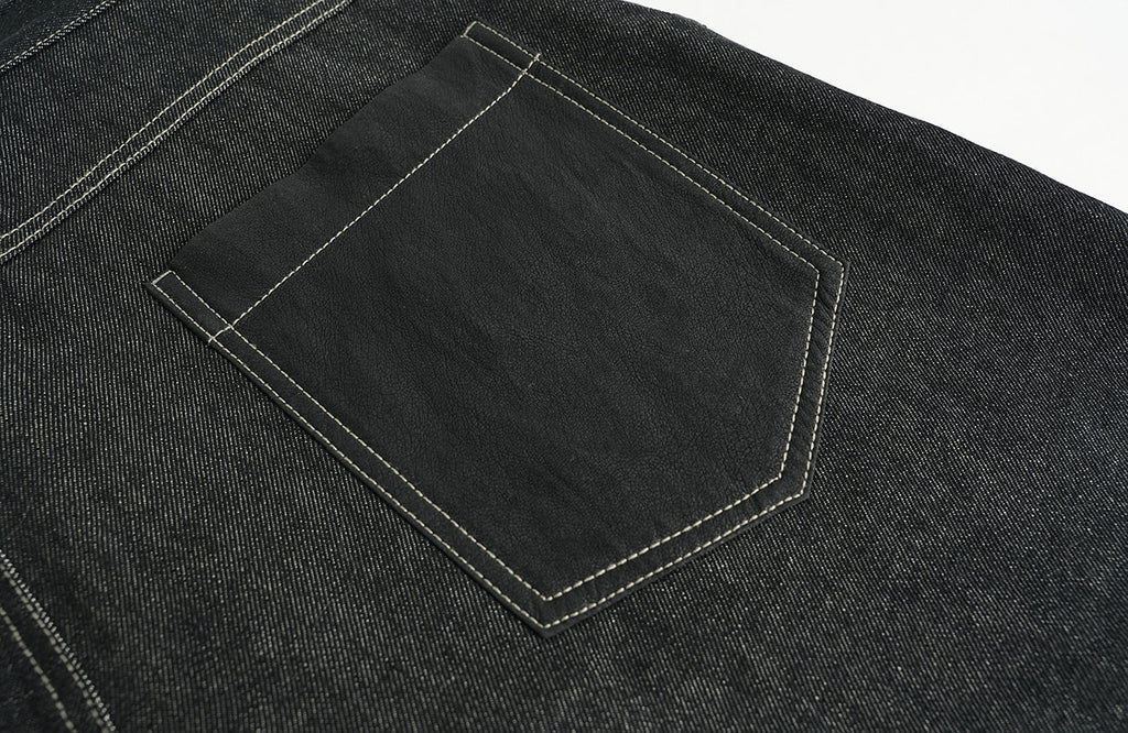 ORGANIC EMOTION Contrast-Paneled Workwear Jeans