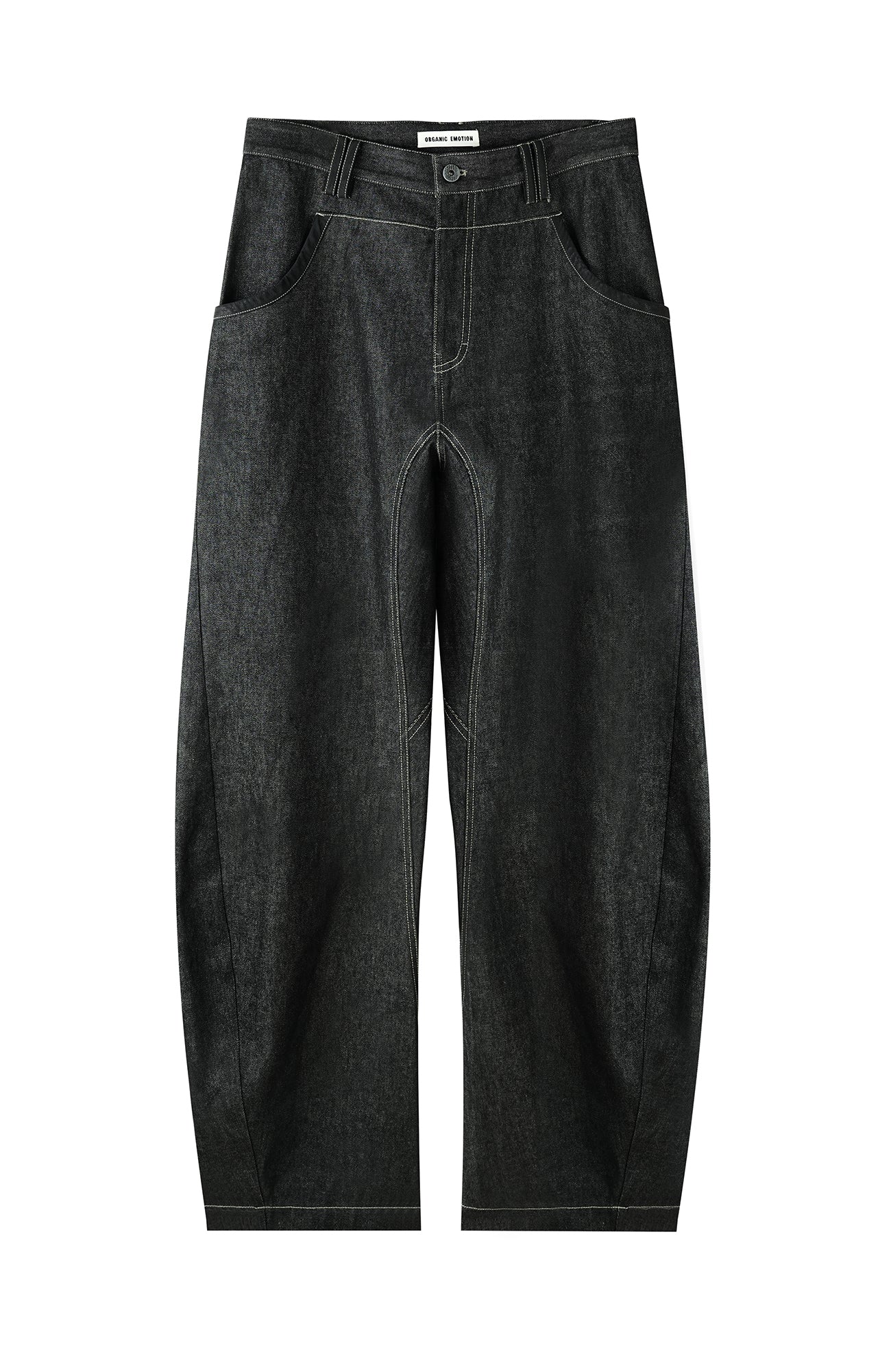 ORGANIC EMOTION Contrast-Paneled Workwear Jeans