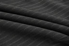 IN EXISTENCE Stripe Pleated Embroidery Curved Pants