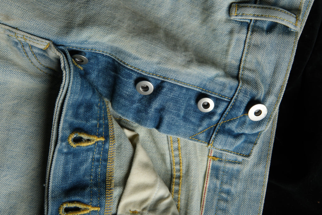 NEIGBORL Washed Paint-Splatter Straight-Leg Jeans