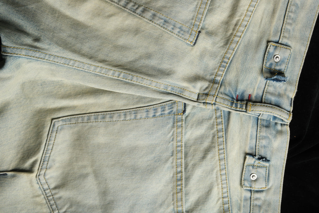 NEIGBORL Washed Paint-Splatter Straight-Leg Jeans