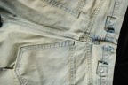 NEIGBORL Washed Paint-Splatter Straight-Leg Jeans