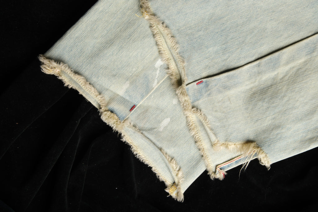 NEIGBORL Washed Paint-Splatter Straight-Leg Jeans