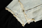 NEIGBORL Washed Paint-Splatter Straight-Leg Jeans