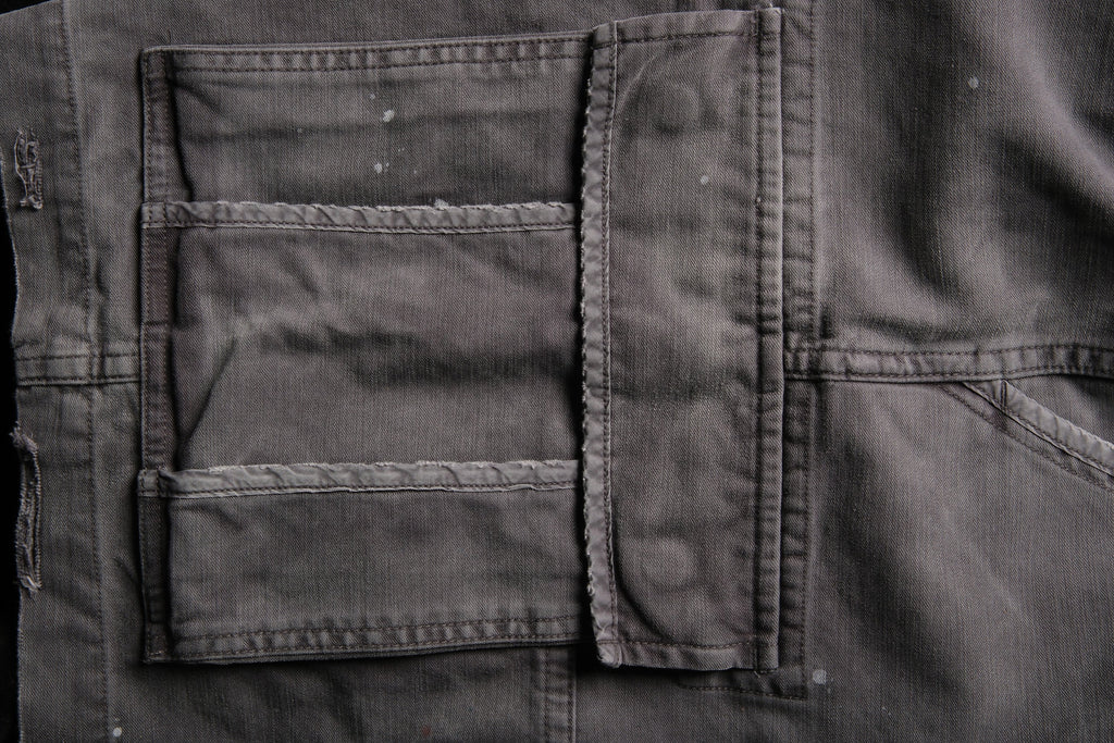 NEIGBORL Distressed Multi-Pocket Washed Cargo Shorts