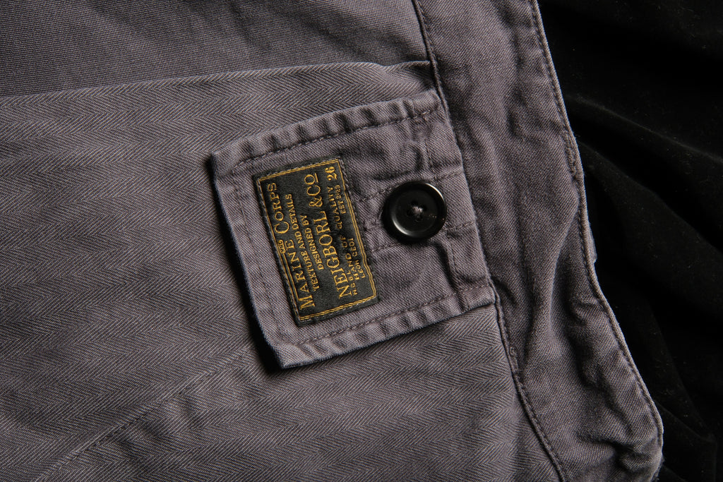 NEIGBORL Distressed Multi-Pocket Washed Cargo Shorts