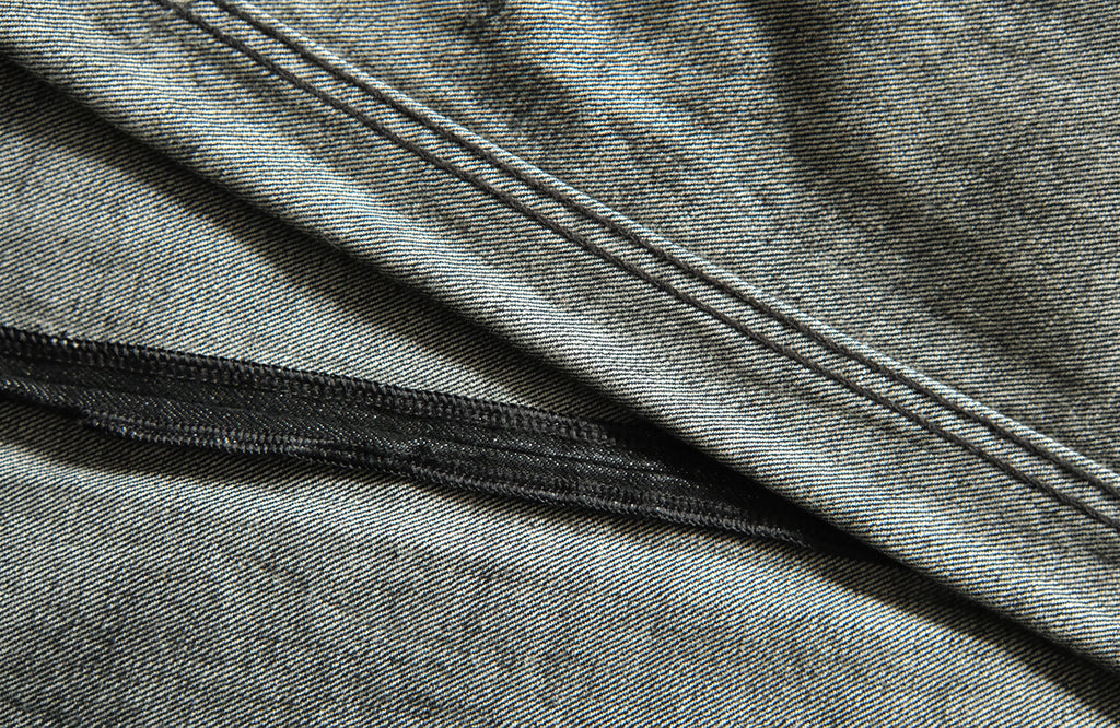 NEIGBORL Wash Distressed Loose-Fit Jeans Black