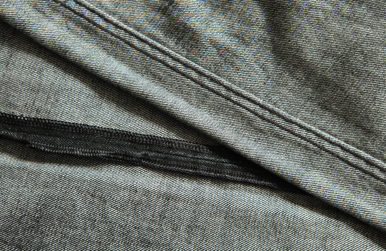NEIGBORL Wash Distressed Loose-Fit Jeans Black