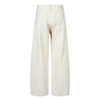 OKAYTHXBYE Pleated Linen-Blend Wide-Leg Trousers