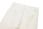 OKAYTHXBYE Pleated Linen-Blend Wide-Leg Trousers