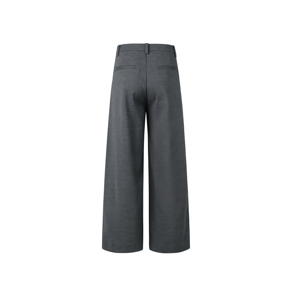 OKAYTHXBYE Essential Pleat Wide-Leg Trousers