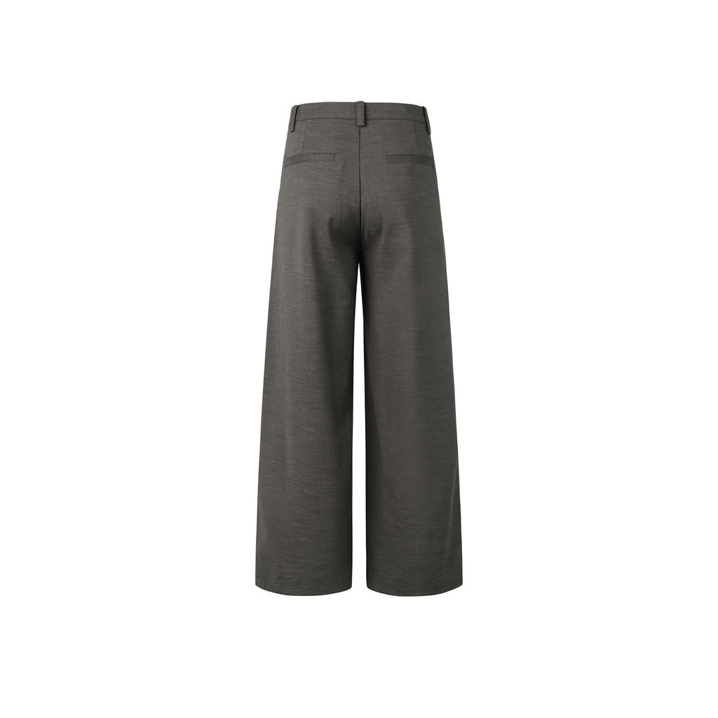 OKAYTHXBYE Essential Pleat Wide-Leg Trousers