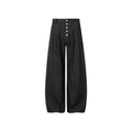 OKAYTHXBYE Classic Pleated Wide-Leg Jeans