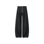 OKAYTHXBYE Classic Pleated Wide-Leg Jeans