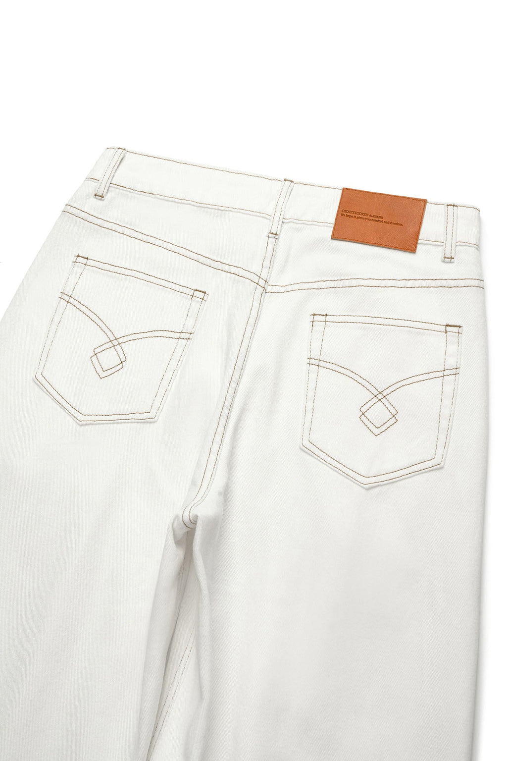 OKAYTHXBYE Classic Pleated Wide-Leg Jeans