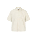 OKAYTHXBYE Floral Embossed Stand Collar Shirt